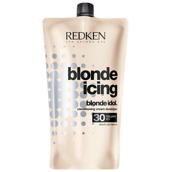 Redken Blonde Glam Cream Developer 30Vol - Оксид проявитель для обесцвечивающих паст 9% 